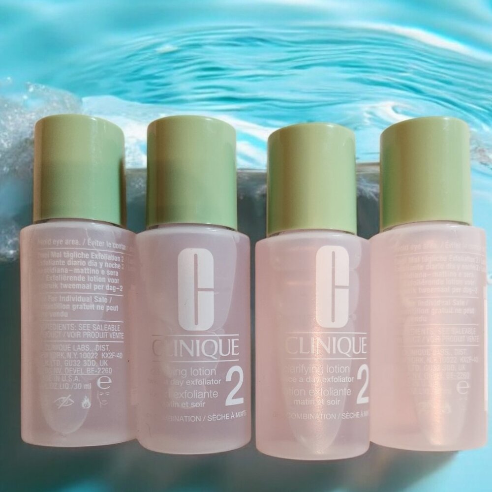 4x Clinique #2 Clarifying Lotion 1oz Bottles (4oz total)